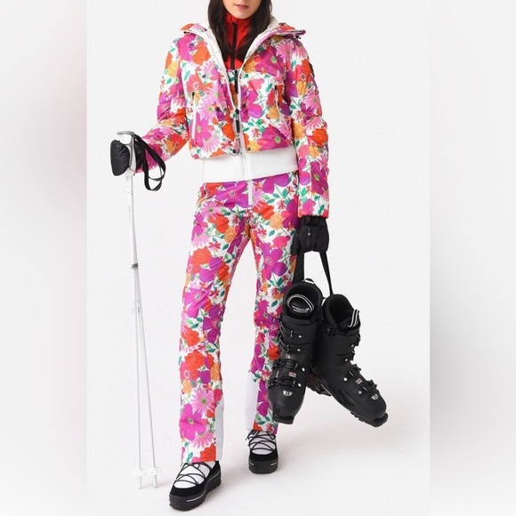 LoveShackFancy Sella D Ski Jacket and bib whole set size S snowsuit 2 pieces - Picture 3 of 3